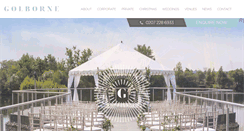 Desktop Screenshot of golborne-events.co.uk